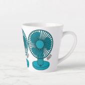 ファン漫画のイラストレーション カフェラテマグ (右)