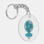 ファン漫画のイラストレーション キーホルダー (正面左)