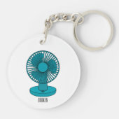 ファン漫画のイラストレーション キーホルダー (裏面)