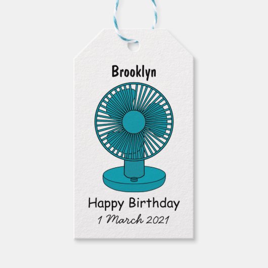 ファン漫画のイラストレーション ギフトタグ (正面)