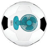 ファン漫画のイラストレーション サッカーボール (回転)