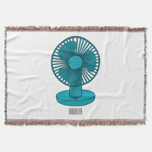 ファン漫画のイラストレーション スローブランケット (正面)