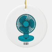 ファン漫画のイラストレーション セラミックオーナメント (裏面)