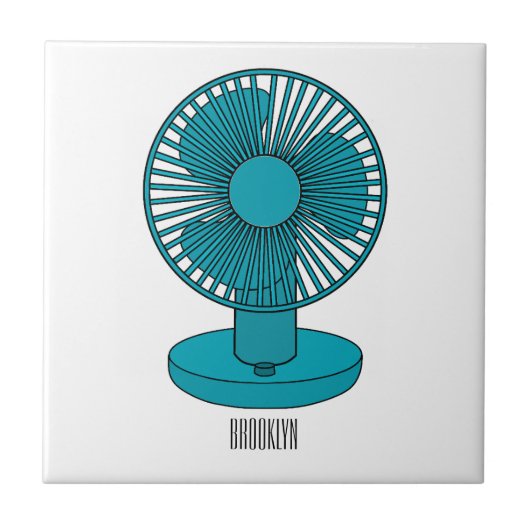 ファン漫画のイラストレーション タイル (正面)