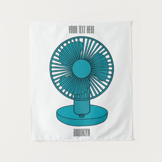 ファン漫画のイラストレーション タペストリー (正面)