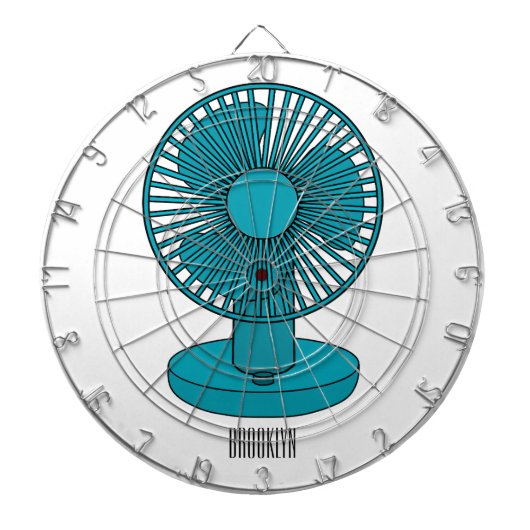 ファン漫画のイラストレーション ダーツボード (正面)