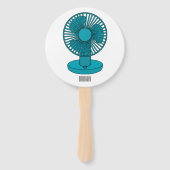 ファン漫画のイラストレーション ハンドファン (裏面)