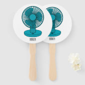 ファン漫画のイラストレーション ハンドファン (正面&裏面)