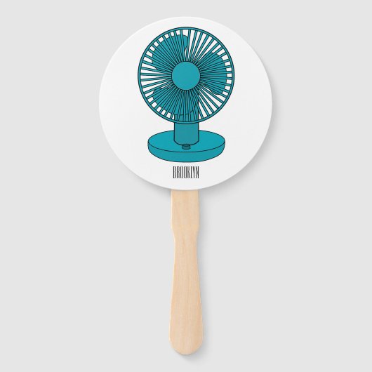 ファン漫画のイラストレーション ハンドファン (正面)