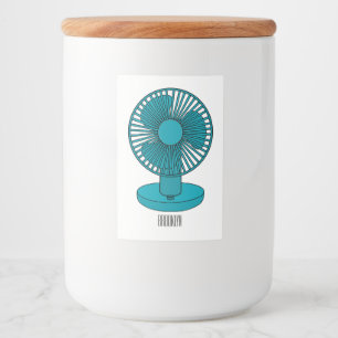 ファン漫画のイラストレーション フードラベル