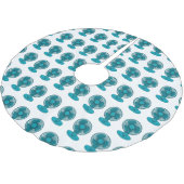 ファン漫画のイラストレーション ブラッシュドポリエステルツリースカート (アングル)