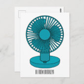 ファン漫画のイラストレーション ポストカード (正面/裏面)