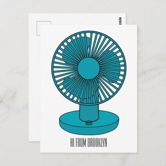 ファン漫画のイラストレーション ポストカード (正面/裏面)