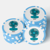 ファン漫画のイラストレーション ポーカーチップ (積み重ね)