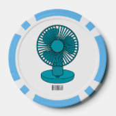 ファン漫画のイラストレーション ポーカーチップ (裏面)