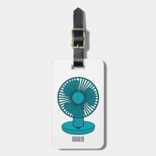 ファン漫画のイラストレーション ラゲッジタグ (正面縦)