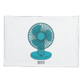 ファン漫画のイラストレーション 枕カバー (裏面)