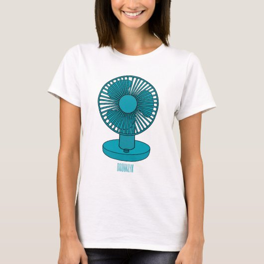 ファン漫画のイラストレーション Tシャツ (正面)