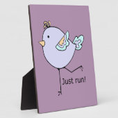 ファン走のための単やる気を起こさせる引用文走のみ フォトプラーク (側面)