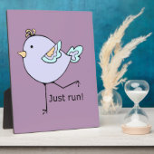 ファン走のための単やる気を起こさせる引用文走のみ フォトプラーク (側面)