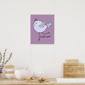 ファン走のための単やる気を起こさせる引用文走のみ ポスター (キッチン)