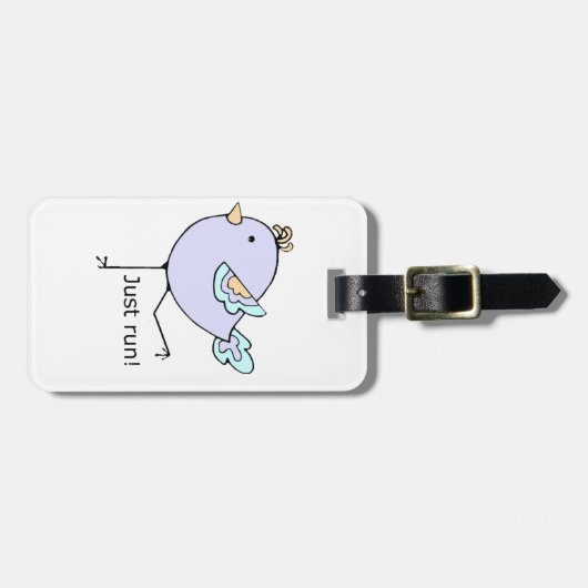 ファン走のための単やる気を起こさせる引用文走のみ ラゲッジタグ (正面横)