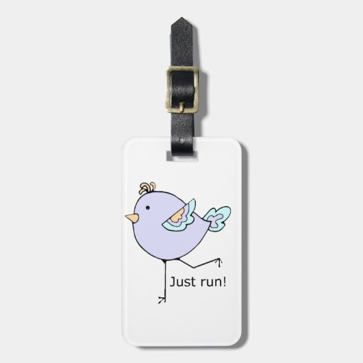 ファン走のための単やる気を起こさせる引用文走のみ ラゲッジタグ (正面縦)