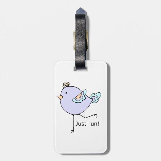 ファン走のための単やる気を起こさせる引用文走のみ ラゲッジタグ (裏面縦)