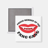 ファン集団スクエアマグネット（白） マグネット (正面/裏面)