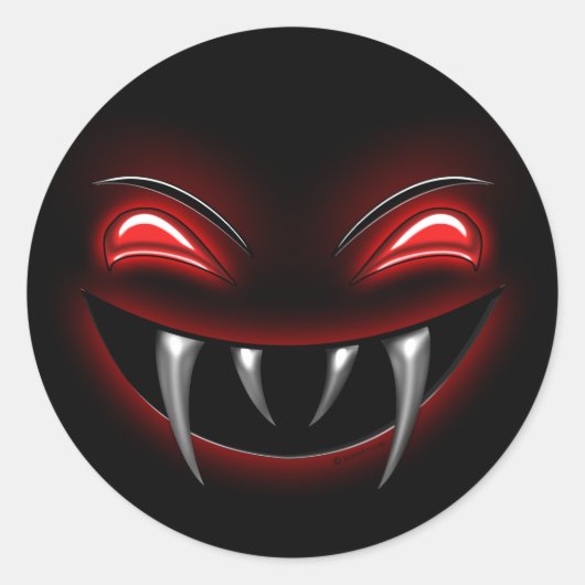 ファン顔シール ラウンドシール (正面)