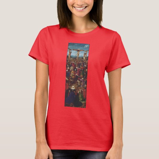 ファン・アイクによる『キリストの磔刑』 Tシャツ (正面)