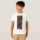 ファン・アイクの受胎告知 プレミアム大聖堂ライト Tシャツ (正面フル)