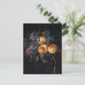 ファン・エルストによる桃と葡萄の静物詩 ポストカード (スタンド正面)