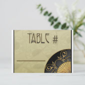 ファン エレガント（モス）テーブルナンバー 招待状 (スタンド正面)