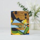 ファン・グリスのギターで静かに暮らす ポストカード (スタンド正面)