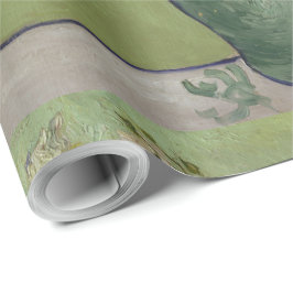 ファン・ゴッホが花瓶に飾ったスティルライフピンクのバラ ラッピングペーパー