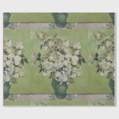 ファン・ゴッホが花瓶に飾ったスティルライフピンクのバラ ラッピングペーパー (フラット)