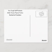 ファン・ゴッホとスーザン・ペイネ=トルトナの自画像 ポストカード (裏面)