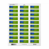 ファン・ゴッホによって曇った空の下の小麦畑。 ラベル (フルシート)