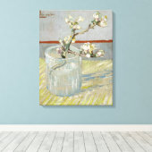 ファン・ゴッホによるガラスのアーモンドの開花 キャンバスプリント (インサイチュ (ウッドフロア))