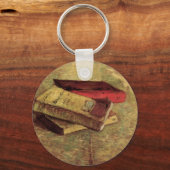 ファン・ゴッホによる三冊の本を持つ静物詩 キーホルダー (正面)