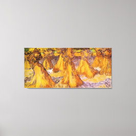 ファン・ゴッホによる小麦の積み重ねフィールド。 キャンバスプリント