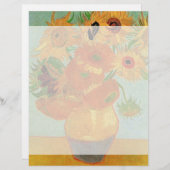 ファン・ゴッホによる12人のひまわりの静物花器 (正面/裏面)