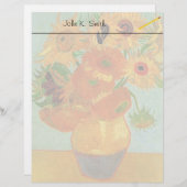 ファン・ゴッホによる12人のひまわりの静物花器 (正面/裏面)