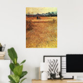 ファン・ゴッホのアルズを望む小麦畑 ポスター (ホームオフィス)