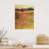 ファン・ゴッホのアルズを望む小麦畑 ポスター (キッチン)