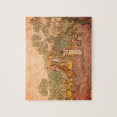 ファン・ゴッホのオリーブ狩りの女性： ジグソーパズル (縦)