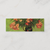 ファン・ゴッホのオレアンダースと本を持つ静物壺 スキニー名刺 (裏面)