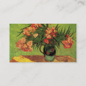 ファン・ゴッホのオレアンダースと本を持つ静物壺 名刺 (裏面)