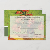 ファン・ゴッホのオレアンダースと本を持つ静物壺 招待状 (正面/裏面)